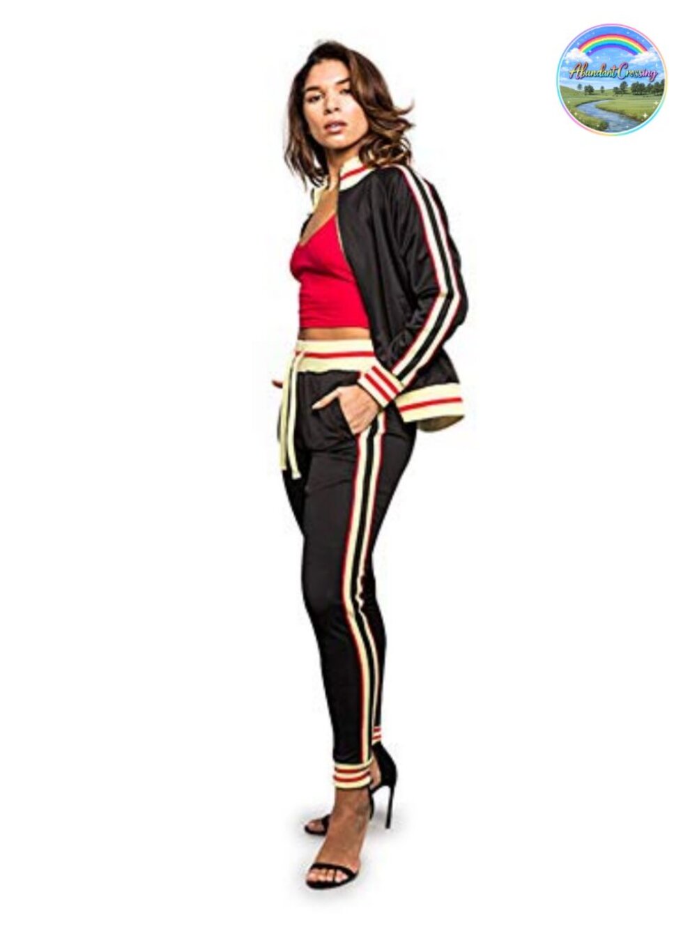 2 Piece Tracksuit Set - Long Sleeve Sweatshirt & Pants - Slim Fit